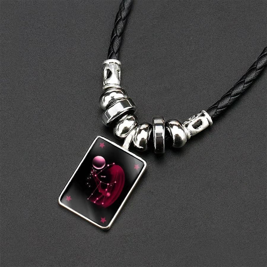 Wholesale Twelve Constellation Pendant Necklaces